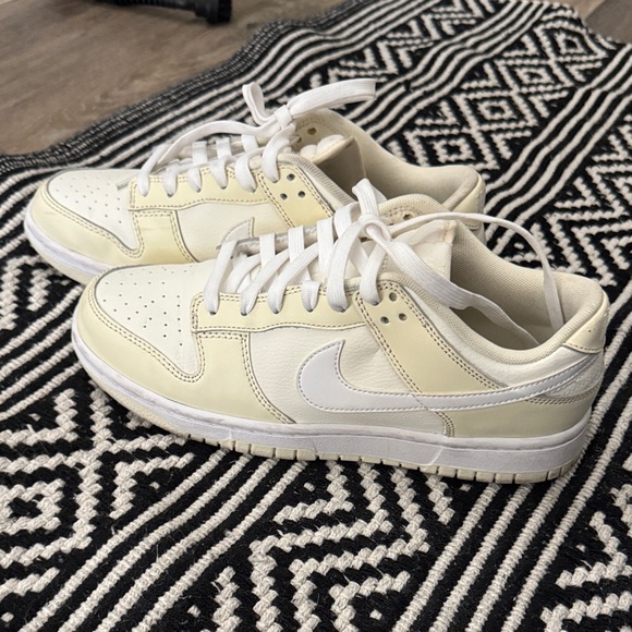 Nike “Coconut Milk” Cream and White Low-Top Sneakers - Picture 1 of 6